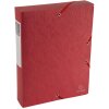 Scatola darchivio Exabox dorso 60 mm con etichetta in cartone Manila Scotten Nature Future, DIN A4 Rosso