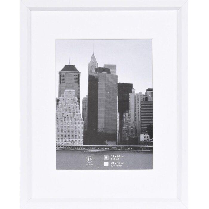 Cornice in plastica METALLICA 24x30 cm - bianco