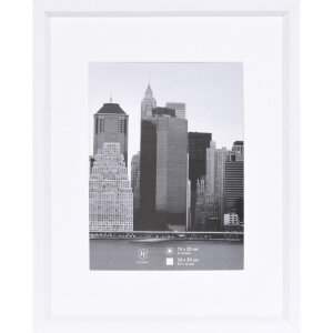 Cornice in plastica METALLICA 24x30 cm - bianco