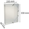 Scatola darchivio 60 mm PP Crystal