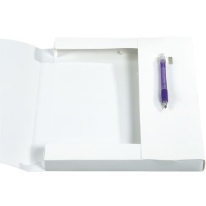 Scatola darchivio PP 700µ dorso 25mm Copertina Krea, DIN A4 Bianco