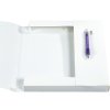 Scatola darchivio PP 700µ dorso 25mm Copertina Krea, DIN A4 Bianco