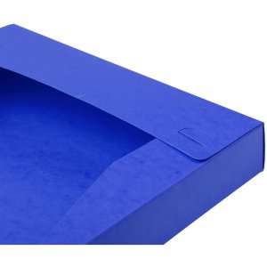 Scatola darchivio Cartobox piatta con dorso in cartone Manila da 25 mm Nature Future, DIN A4 Blu