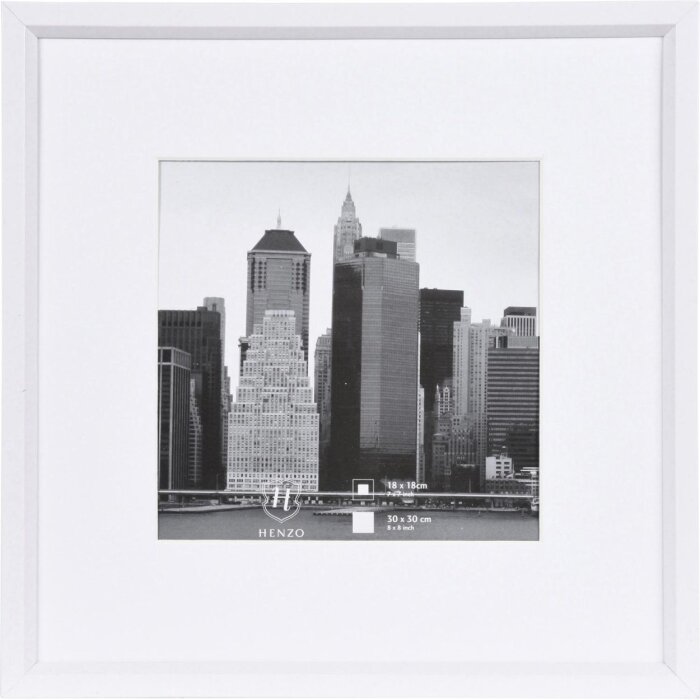 Cornice in plastica METALLICA 30x30 cm - bianco