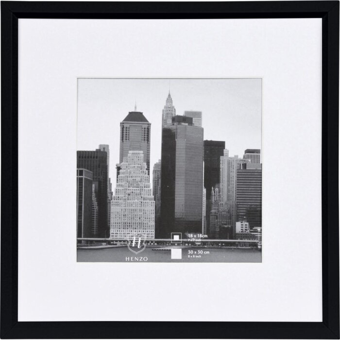 Cornice in plastica METALLICA 30x30 cm - nero
