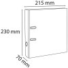 Cartelle Exacompta standard cloud marmorizzato 2 anelli 70mm dorso DIN A5 grigio