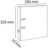 Cartella A4 Premium 70 mm arancione