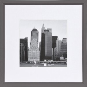 Henzo Cornice in plastica METALLICA 30x30 cm grigio scuro...