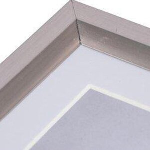 Henzo Cornice in plastica METALLICA 30x30 cm grigio scuro con passepartout 18x18 cm