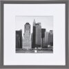 Henzo Cornice in plastica METALLICA 30x30 cm grigio scuro con passepartout 18x18 cm