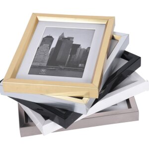 Cornice METALLICA in plastica 30x40 cm - bianco