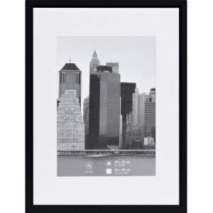 Henzo Cornice in plastica metallica 30x40 cm nera con...