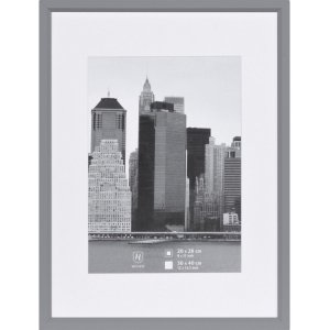 Cornice in plastica Henzo METALLICA argento 30x40 cm con...