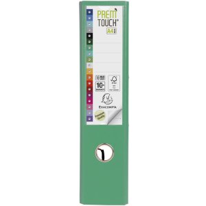 Cartella PREMTOUCH in PP con 2 anelli, dorso 80 mm, DIN A4 extra-large Verde