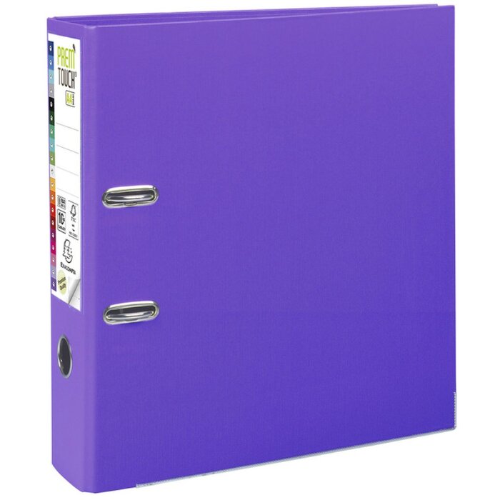 Cartella PREMTOUCH in PP con 2 anelli, dorso 80 mm, DIN A4 extra large Viola