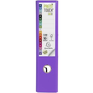 Cartella PREMTOUCH in PP con 2 anelli, dorso 80 mm, DIN A4 extra large Viola