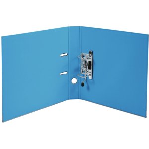 Cartella PREMTOUCH in PP con 2 anelli, dorso 50 mm, DIN A4 extra large Azzurro