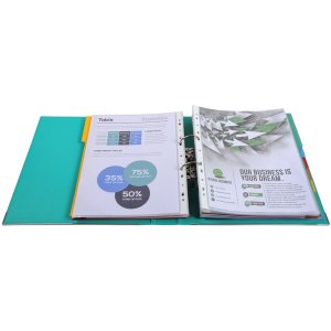 PREMTOUCH Cartella in PP con 2 anelli, dorso 50 mm, DIN...