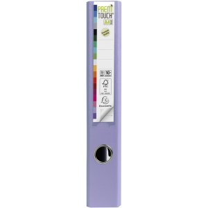 Cartella PREMTOUCH in PP con 2 anelli, dorso 50 mm, DIN A4 extra large Lilla