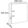 Cartella PREMTOUCH in PP con 2 anelli, dorso 50 mm, DIN A4 extra large Bianco