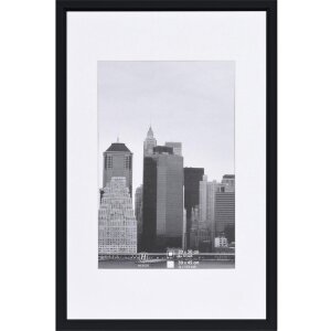 Henzo Cornice in plastica metallica 30x45 cm nera con...