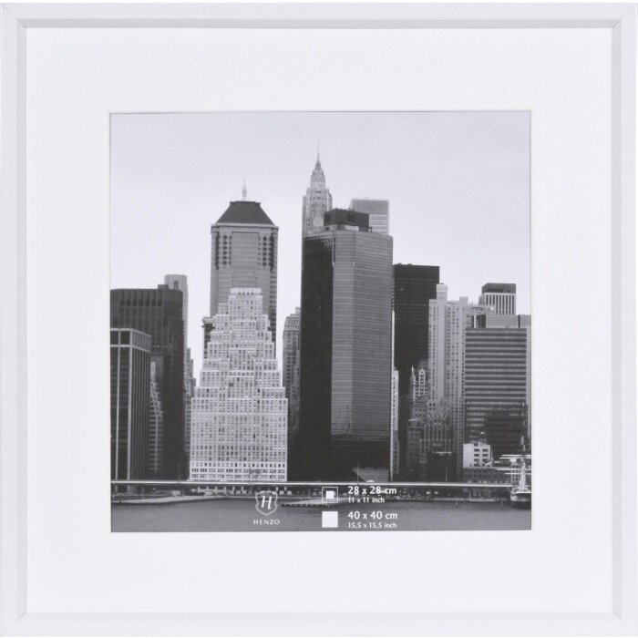 Telaio 40x40 cm in plastica metallica - bianco