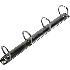 Raccoglitore ad anelli in robusto PP da 2,8 mm con 4 anelli da 40 mm a forma di D e dorso da 67 mm, 2 manicotti esterni e 2 interni, copertina in Krea, DIN A4 extra large Bianco