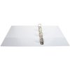 Raccoglitore ad anelli in robusto PP da 2,8 mm con 4 anelli da 40 mm a forma di D e dorso da 67 mm, 2 manicotti esterni e 2 interni, copertina in Krea, DIN A4 extra large Bianco
