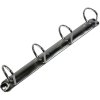 Raccoglitore ad anelli in robusto PP da 2,8 mm con 4 anelli da 40 mm a forma di D e dorso da 67 mm, 2 manicotti esterni e 2 interni, copertina in Krea, DIN A4 extra large Bianco