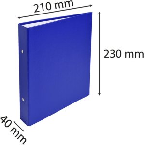 Raccoglitore ad anelli con dorso 40mm, per formato din a5 assortito