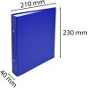 Raccoglitore ad anelli con dorso 40mm, per formato din a5 assortito