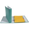 Raccoglitore ad anelli in robusto cartone laminato PP da 1,8 mm, 2 anelli da 30 mm, dorso da 40 mm, per formato DIN A5 Verde