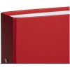 Raccoglitore ad anelli in cartone robusto laminato PP da 1,8 mm, 2 anelli da 30 mm, dorso da 40 mm, per formato DIN A5 Rosso