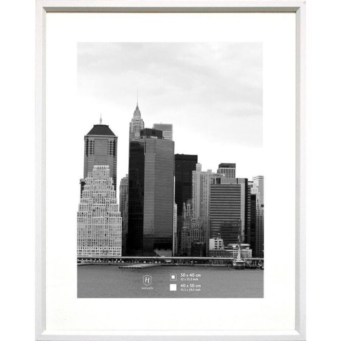 Cornice in plastica 40x50 cm METALLICA - bianco