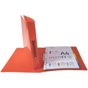 Raccoglitore ad anelli a4 crystal 2 anelli 30mm assortiti