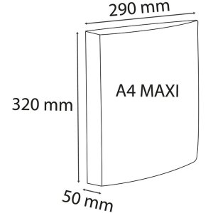 Raccoglitore ad anelli Exacompta A4 Exactive PP 30mm nero