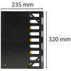 Cartella HARMONIKA Exactive 9 scomparti nero