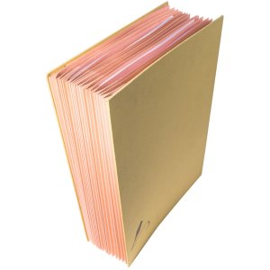 Cartella Signature 22209e - 20 scomparti Kraft marrone