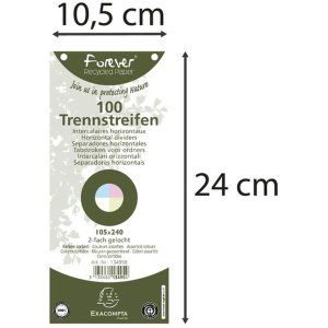 Divisori 105x240 mm assortiti 100 pezzi
