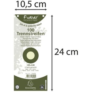 Strisce separatrici per il riciclaggio 190g verde