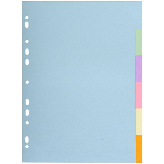 Tab A4 cartone riciclato 6 pezzi