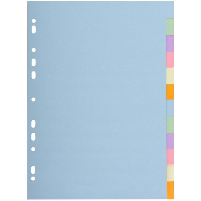 Registri in cartone riciclato 180g con 12 posizioni Forever, per formato din a4