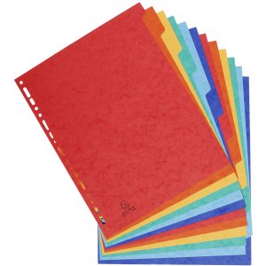 Indice A4 XXL Manila colorato 12 pezzi