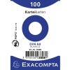 Confezione da 100 schede non perforate, DIN A8 55x74 mm, 205 g, bianche Bianco