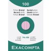 Confezione da 100 cartoncini non perforati, DIN A7 74x105mm, 205g, foderati Rosa