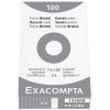 Confezione da 100 cartoncini non perforati, DIN A7 74x105mm, 205g, quadrettati Bianco