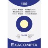 Confezione da 100 cartoncini non perforati, DIN A7 74x105mm, 205g, bianco Giallo