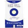 Confezione da 100 cartoncini non perforati, DIN A7 74x105mm, 205g, bianco Giallo