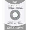 Confezione da 100 schedari non perforati DIN A6 105x148mm 205g bianco a scacchiera