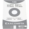 Confezione da 100 schedari non perforati DIN A6 105x148mm 205g bianco a scacchiera
